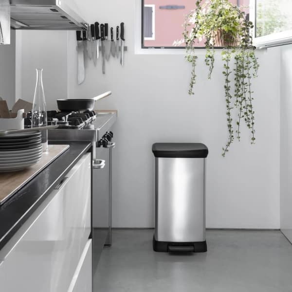 Curver Pedalhink dubbel Deco 23L+23L silver