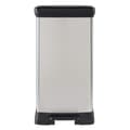 Miniatyrbillede 9 af 11: Curver dobbelt pedalspand Deco 23 l +23 l sølvfarvet
