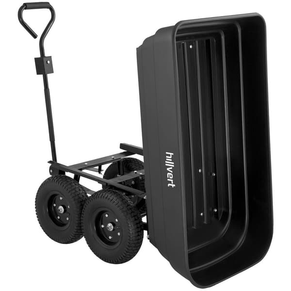 Hillvert Trädgårdsvagn - 350 kg - tippbar - 125 l