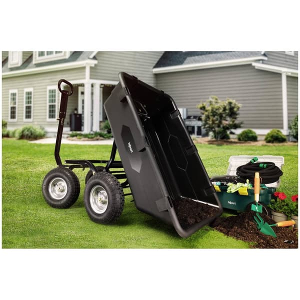 Hillvert Trädgårdsvagn - Tippbar - 550 kg - 150 L