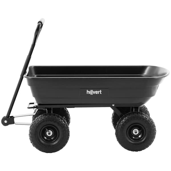 hillvert Trädgårdsvagn - 300 kg - Tippbar - 75 L