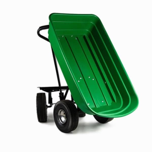Gungande trädgårdsvagn med bärhandtag - 75 Liter