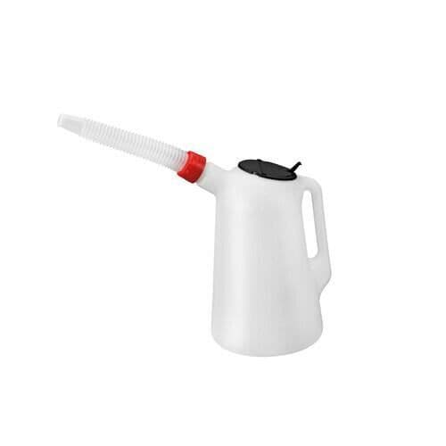 Lampakanna med flexibel pip - vit - 2 L