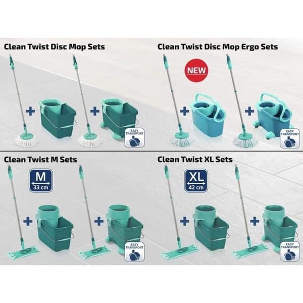 LEIFHEIT Hjul för golvmopp Clean Twist Mop Ergo