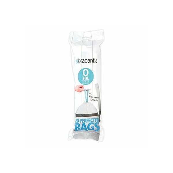 Rulle med 20 soppåsar 30 l kod o - Brabantia 0,1 Vit