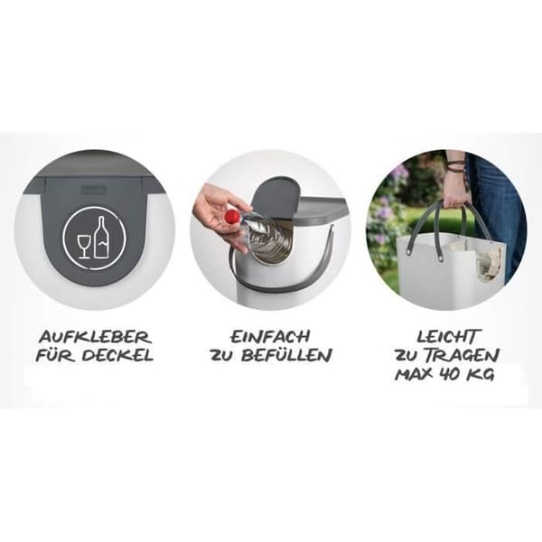 Rothobabydesign Rotho Albula Plastbehållare 25 l Brun/Antracit 25 l - 1024907422AZ