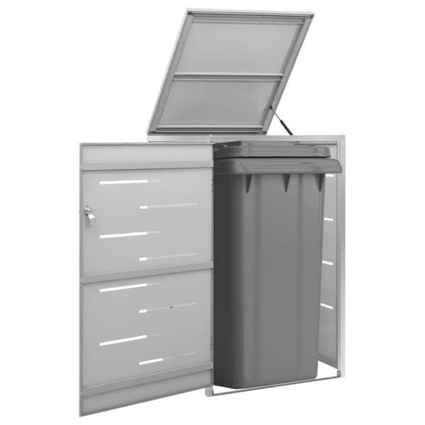 vidaXL Yhden roska-astian vaja 69x77,5x112,5 cm ruostumaton teräs -  Roska-astiavajat
