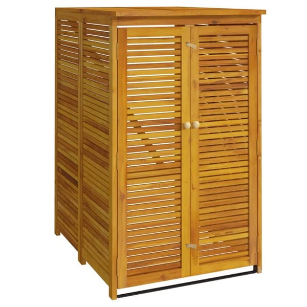 vidaXL Skjul för sopkärl 70x89x117 cm massivt akaciaträ -  Ställningar till sopkärl