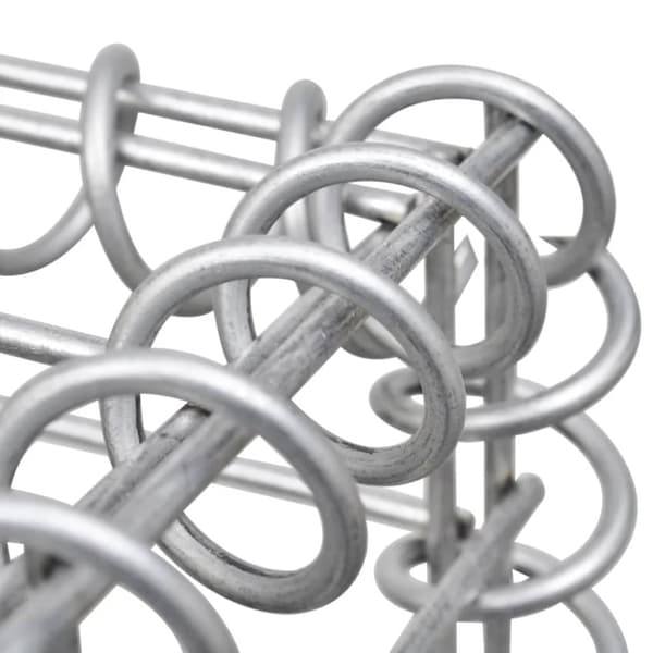 Affaldsspandsskjulere - Living gabionvæg til affaldsspand 320x100x120 cm galvaniseret stål