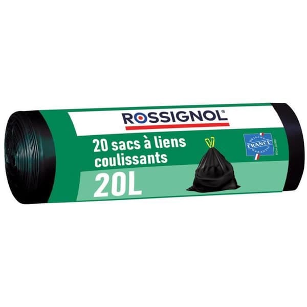 Rossignol - Paket med 20 soppåsar 20L BAGY - Svart