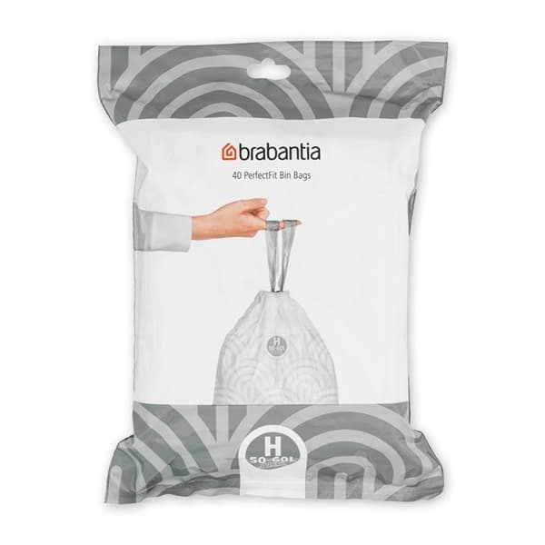 Dispenser med 40 soppåsar 50-60 l kod h - Brabantia 0.1 Vit