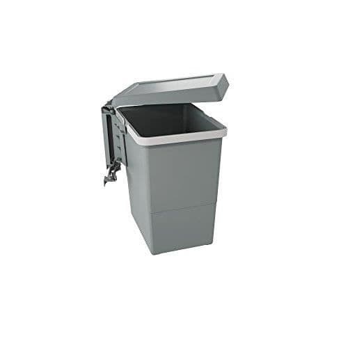 ELLETIPI PBN asg34 Ligne Swing 2.0 Automatisk Soptunna för Plastdörr, Stor Kapacitet 8 liter, Nylon, Grå
