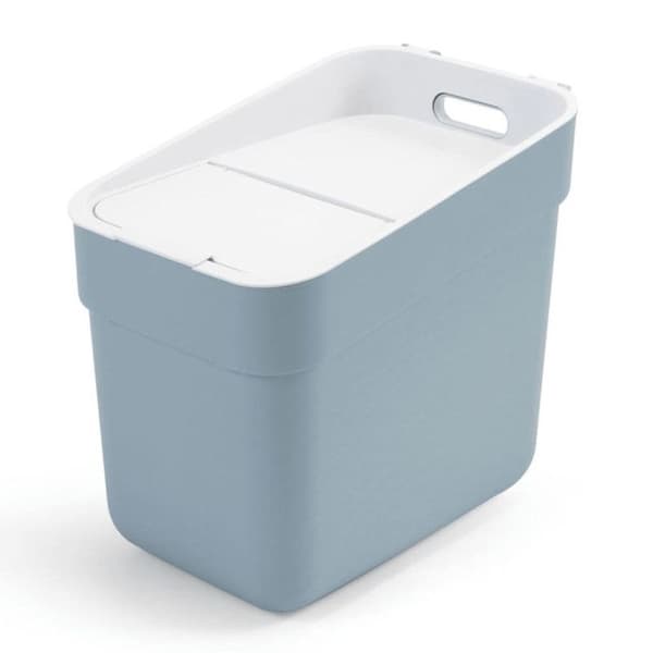 Curver bin, för återvinning, 20 liter, gråblå, redo att hämtas
