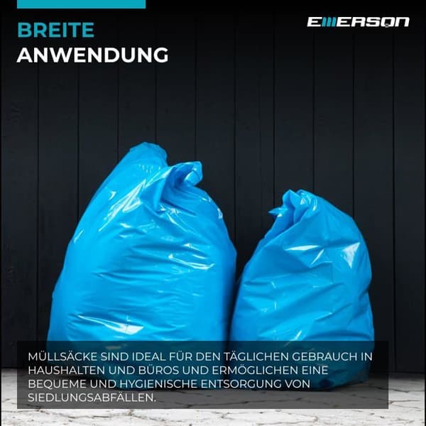 Sopwithsäck - Plastpåse Nexxt - CH-nexxtworkiztas35l - Sopwithsäckar 35L LDPE med blått tejp (15)