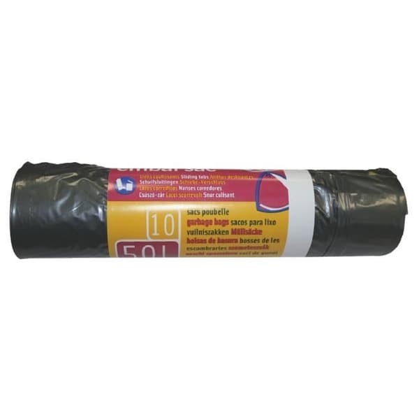Soppåse med snörning - 50 L - 26 mikron - x10