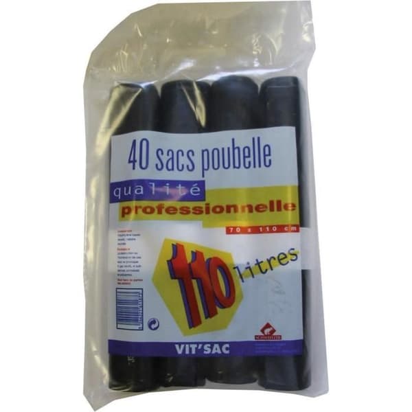 Säck med låg densitet - 100 L - 40 mikron - x20