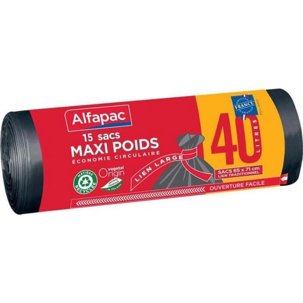 Alfapac Soppåse Maxi vikt 40L x15