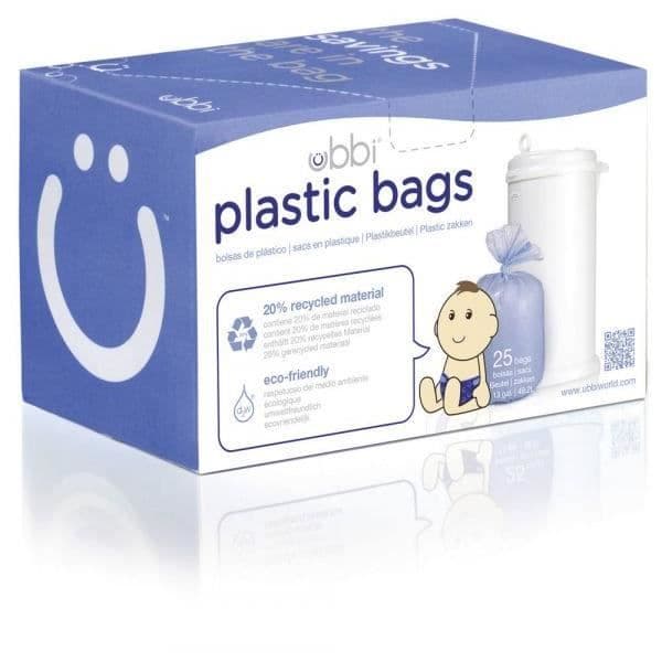 Ubbi 3-pack plastblöjespåsesats