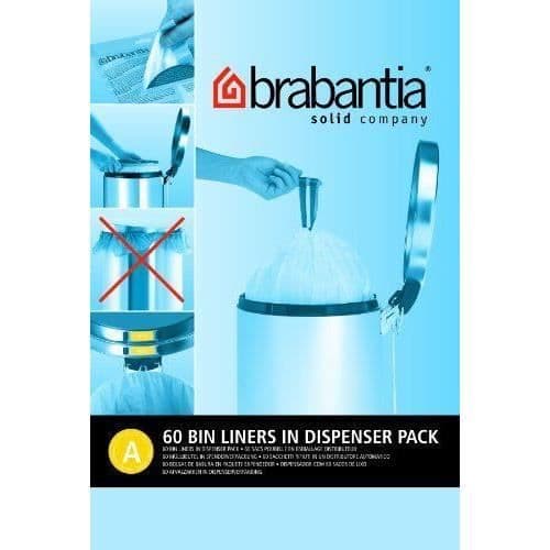 Brabantia - 348983 - Bin Bag Dispenser - Skjuthandtag - 3 L - Vit