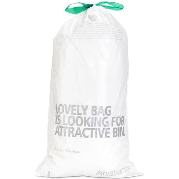 Hushållstillbehör Brabantia PERFECTFIT soppåse, KOD G, 23-30L, 20 PÅSAR PER RULLE - VIT
