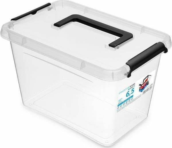 Orplast - AUR000360 - Rektangulär Behållare Med Handtag 6,5l Enkel Låda 61333