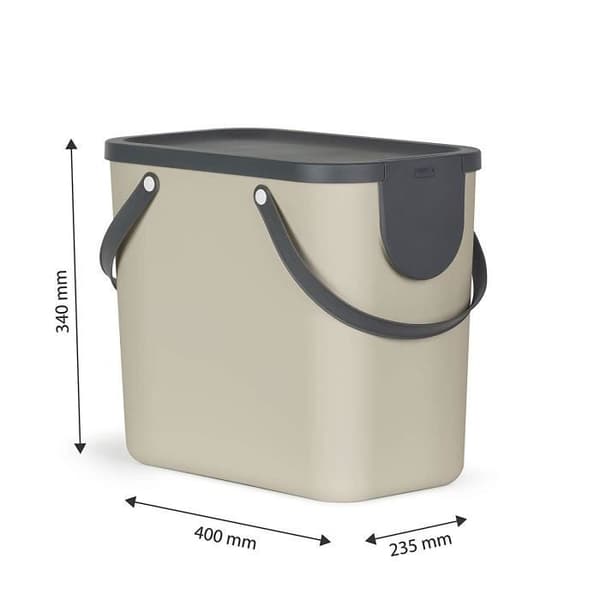Rothobabydesign Rotho Albula Plastbehållare 25 l Brun/Antracit 25 l - 1024907422AZ