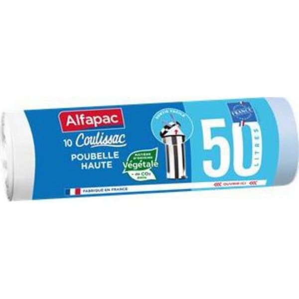 Alfapac Högsäckar 50L Växtbaserade x10