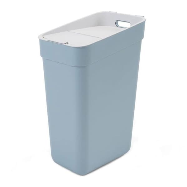 Curver bin, för återvinning, 30 liter, gråblå, redo att hämtas
