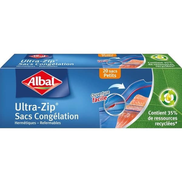 ALBAL Box med 25 Ultra Zip-påsar - 18 x 20 cm - PM