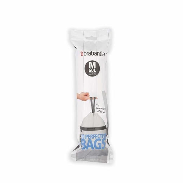 Papperspåse - Brabantia plastpåse - 126901 - PerfectFit M soppåsar, 60 liter, rullar