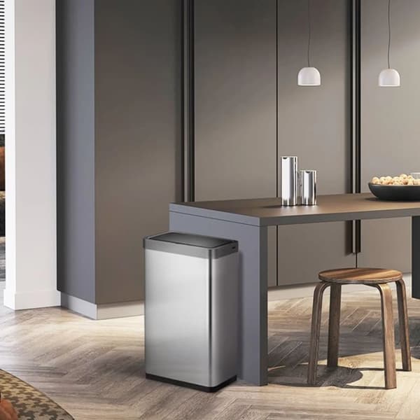 EKO affaldsspand med sensor Mirage X 80 l mat sølvfarvet