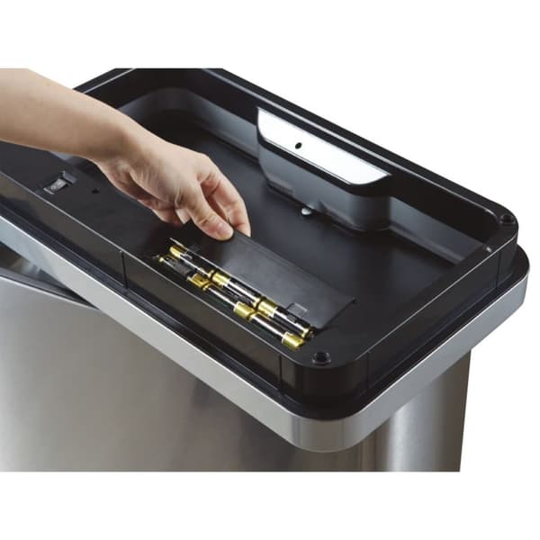 EKO Soptunna Mirage med sensor 2x20 L matt silver