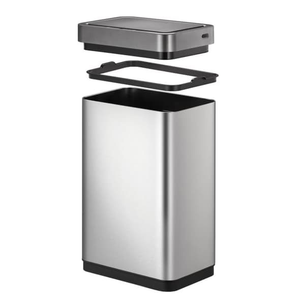 EKO Soptunna Mirage X med sensor 80 L matt silver