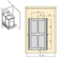 Miniatyrbild 9 av 10: Emuca Soptunna 8131765 2x12l Silver