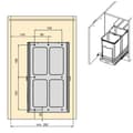 Miniatyrbild 10 av 10: Emuca Soptunna 8131765 2x12l Silver