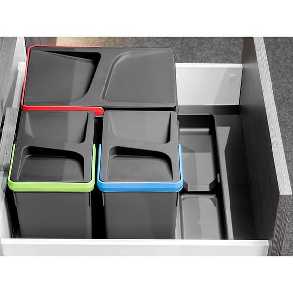 Emuca Jalusta Keittiön Vetolaatikoille Recycle Hopeinen