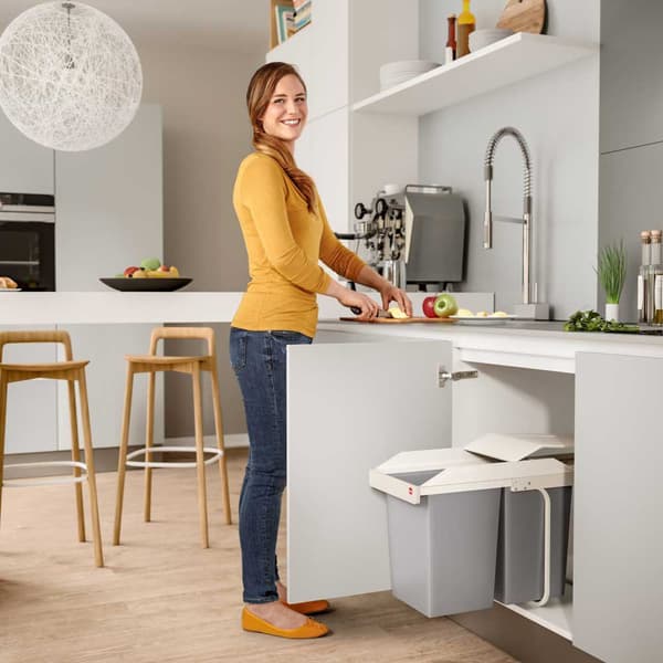 Hailo Skraldespand Multi-box 2x14l Grå