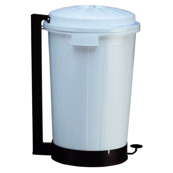 Denox Papperskorgen Med Pedal Goliat 95l Vit