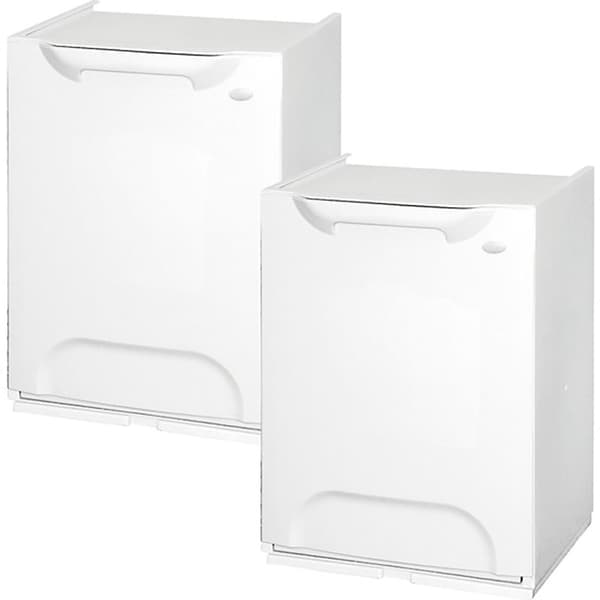 Prosperplast Af Pack 2 Genbrug Beholdere I Polypropylen Med Depositum I Det Interiør 40l Transparent