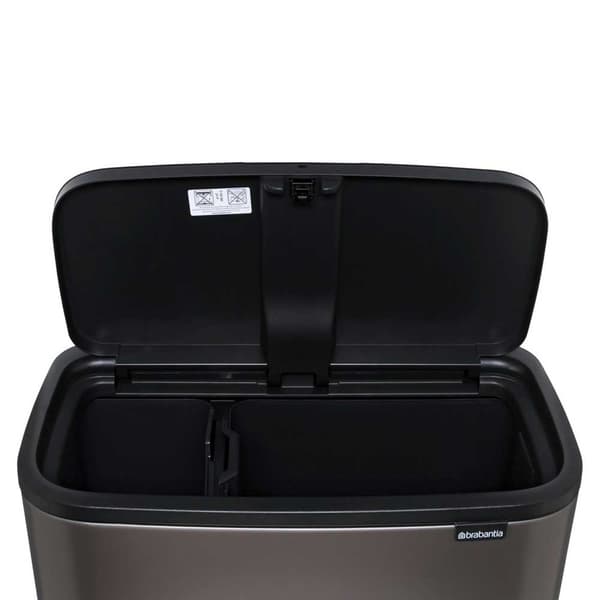 Brabantia Roskakori Bo Touch 11+23l Hopeinen