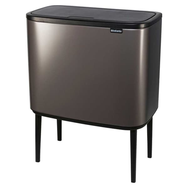 Brabantia Roskakori Bo Touch 11+23l Hopeinen