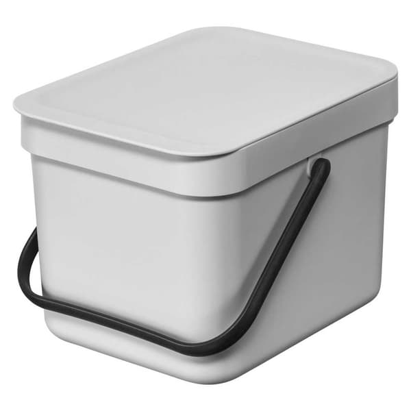 Brabantia Roskakori Sort & Go Waste 6l Hopeinen