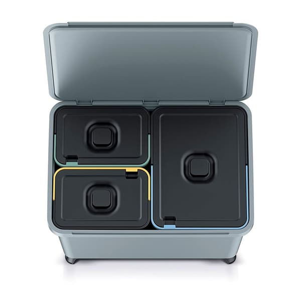 Keden Genbrugsskraldespand 2x10l+1x23l Systema 56x39x41cm Søvfarvet