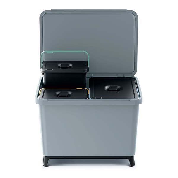 Keden Genbrugsskraldespand 2x10l+1x23l Systema 56x39x41cm Søvfarvet