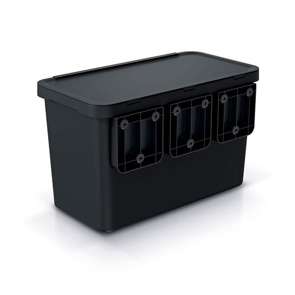Keden Återvinningstunna 1x10l+1x23l Systema 57x29x41 Cm Durchsichtig