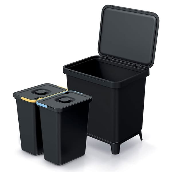 Keden Genbrugsskraldespand 2x10l Systema 39x29x41 Cm Søvfarvet