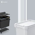 Pikkukuva 7 / 8: Keden Kierrätys Astia 2x23l Systema 56x39x41 Cm Hopeinen