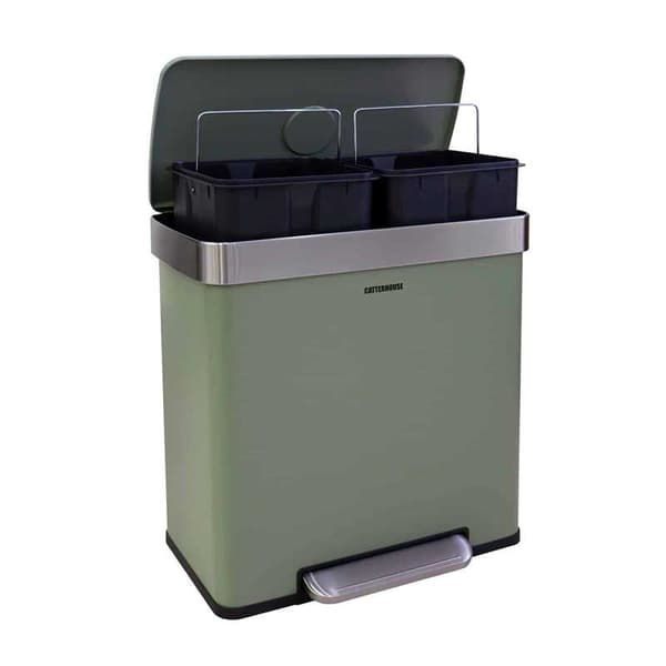 Catterhouse Papperskorgen Med Fotpedal Planeta 60l (30+30)