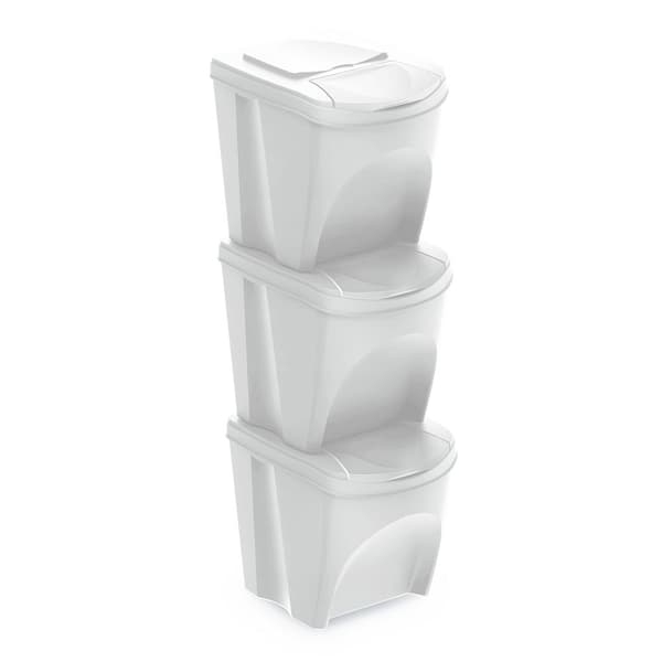 Keden Sortibox Set Med 3 återvinningsbehållare På 3x25l