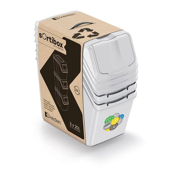 Keden Sortibox 3 Roskakorin Sarja Kierrätykseen 60l
